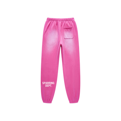 "Sparring Dept." Pink Washed Sweatpants